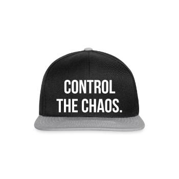 CONTROL THE CHAOS. | Greyline Official - Snapback Cap - black/grey - Front