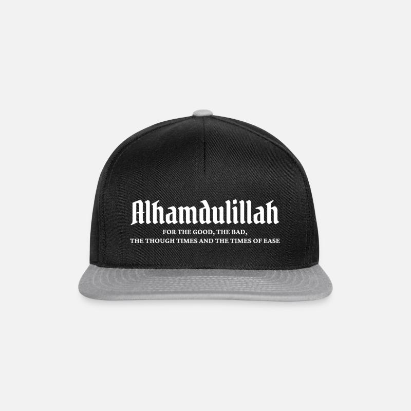 Alhamdulillah For Everything Ramadan Kareem - Snapback Cap - Schwarz/Grau