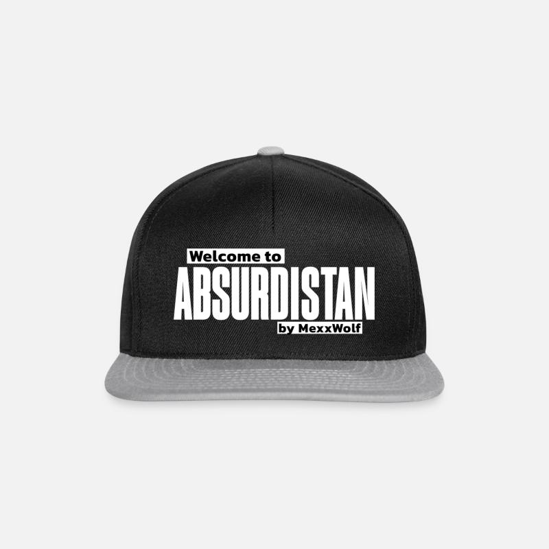 Absurdistan by MexxWolf - Snapback Cap - Schwarz/Grau