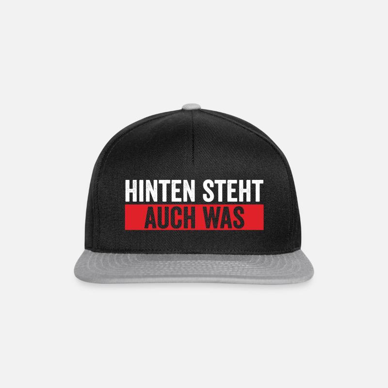 auch as - Snapback Cap - Schwarz/Grau