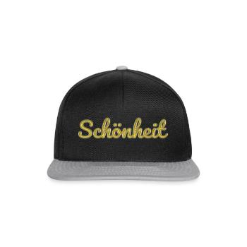 Schönheit - Snapback Cap - Schwarz/Grau - Vorne