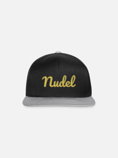 Nudel - Snapback Cap - Schwarz/Grau