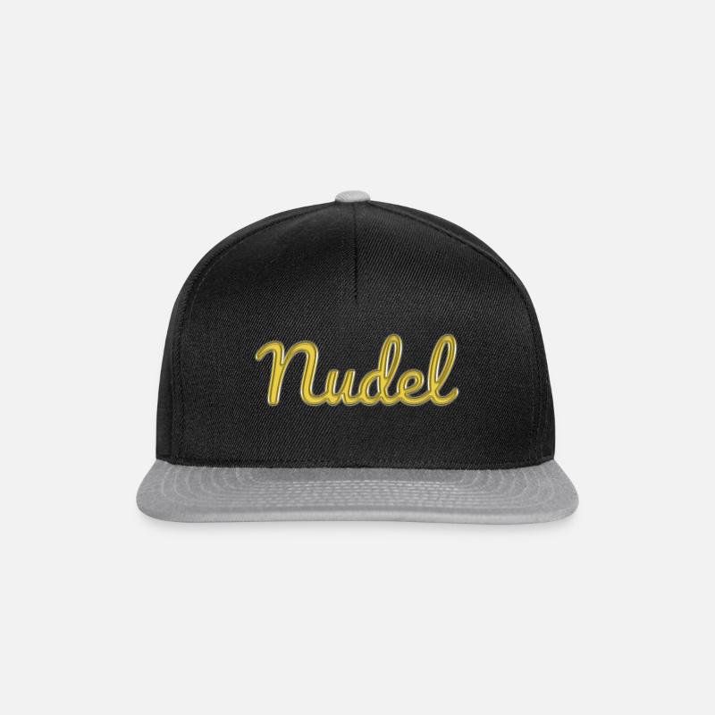 Nudel - Snapback Cap - Schwarz/Grau