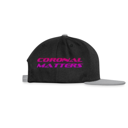 Coronal Matters logo and album art - Snapback Cap