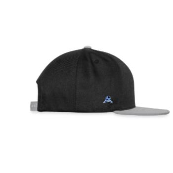 Football Name Banner Ribbon Blue - Snapback Cap - black/grey - Right