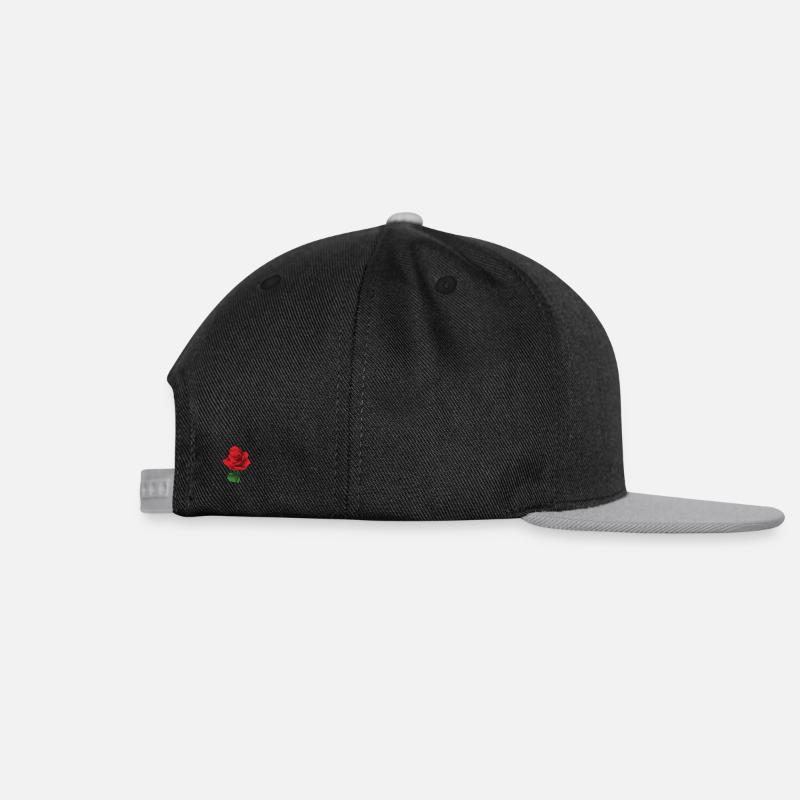 Rose - Casquette snapback - noir/gris