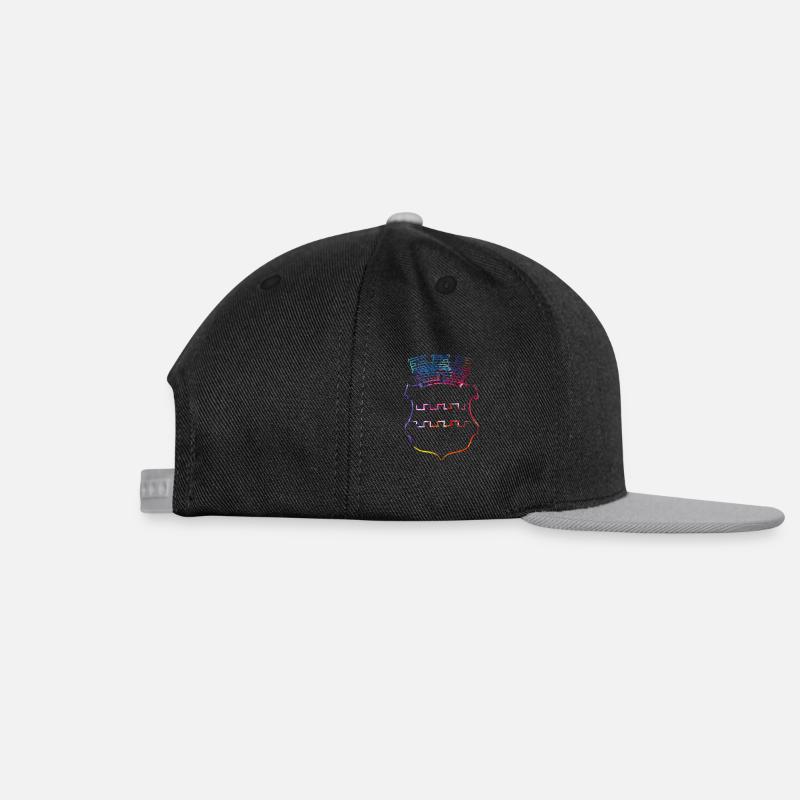 Opladen Wappen Bunt - Snapback Cap - Schwarz/Grau