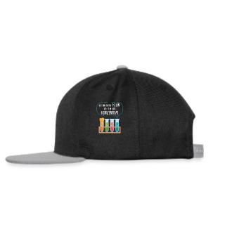 Ich bin nicht klein ich bin ein konzentrat - Snapback Cap - Schwarz/Grau - Links