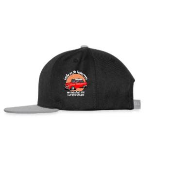 Grüße an die Konkurrenz kein Rückruf 1958 Trabi - Snapback Cap - Schwarz/Grau - Links