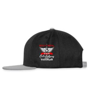 Heavy Metal ist Gottes für die Volksmusik - Snapback Cap - Schwarz/Grau - Links