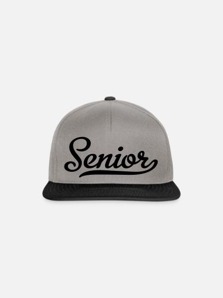 Senior - Snapback Cap - Graphit/Schwarz