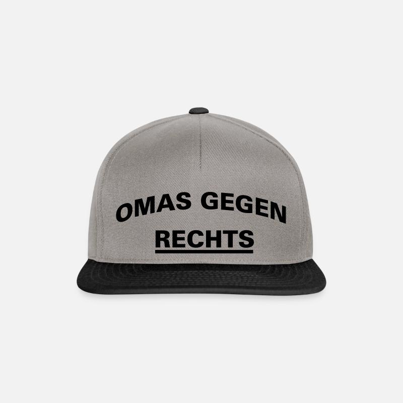 Grannies vs. right oval - Snapback Cap - graphite/black