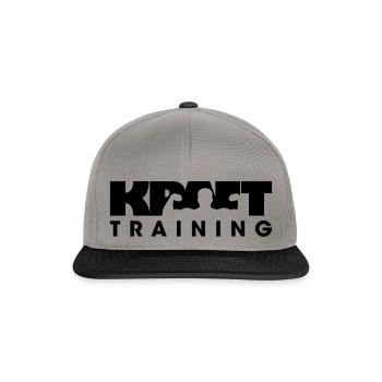 krafttraining - Snapback Cap - Graphit/Schwarz - Vorne