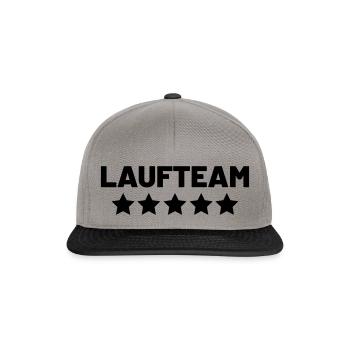 laufteam läufer - Snapback Cap - Graphit/Schwarz - Vorne