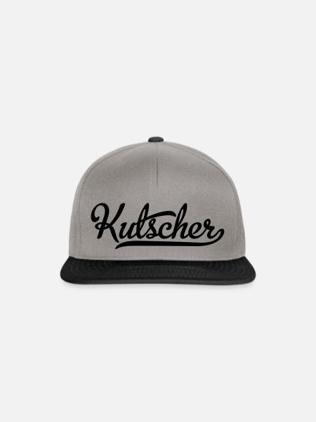 Kutscher - Snapback Cap - Graphit/Schwarz