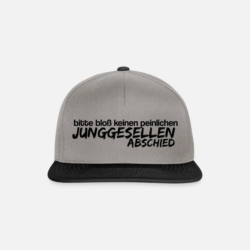 peinlicher Junggesellenabschied - Snapback Cap - Graphit/Schwarz