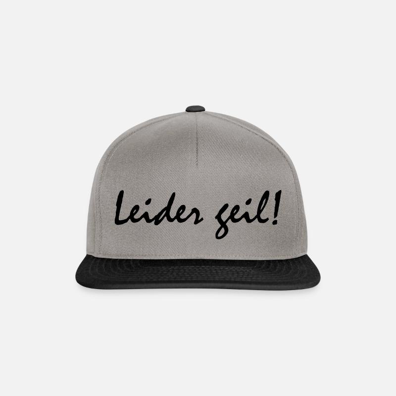 Unfortunately horny! - Snapback Cap - graphite/black