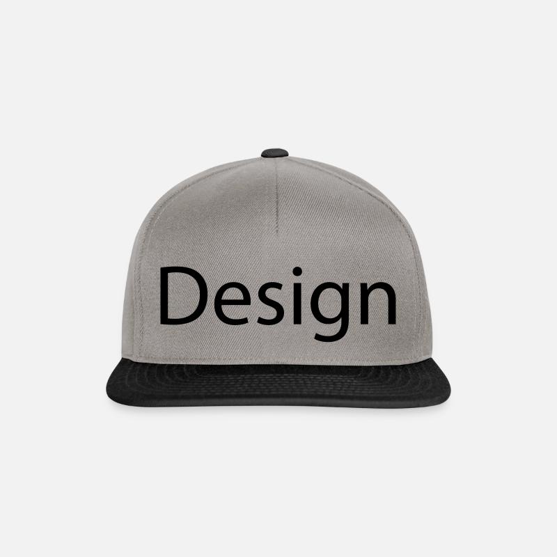 conception - Casquette snapback - gris graphite/noir
