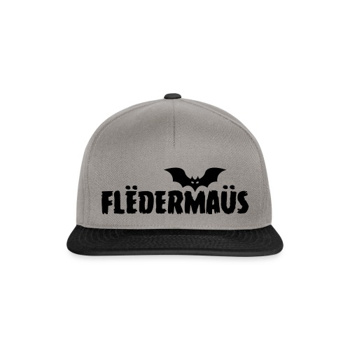 Flëdermaüs - Logo black - Snapback cap