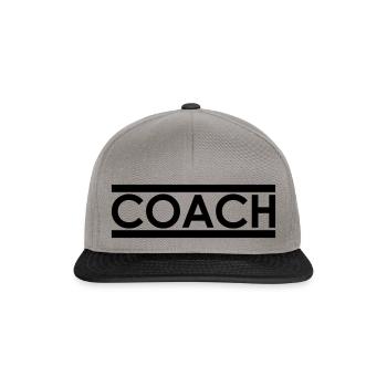 Coach / trainer - Snapback Cap - graphite/black - Front