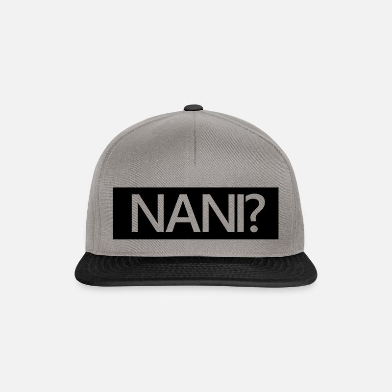 Nani? - Snapback Cap - Graphit/Schwarz