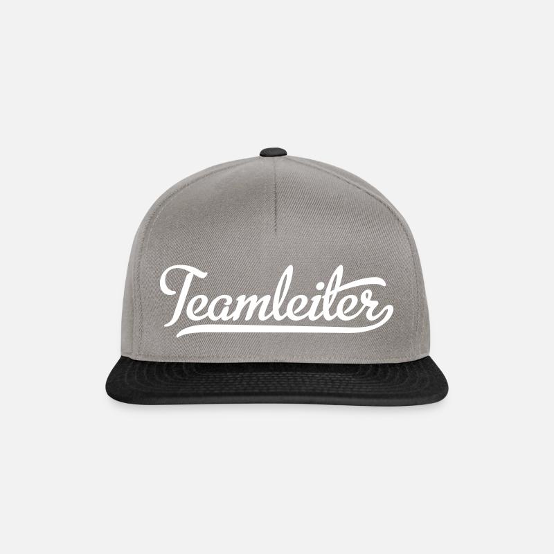 Teamleiter - Snapback Cap - Graphit/Schwarz