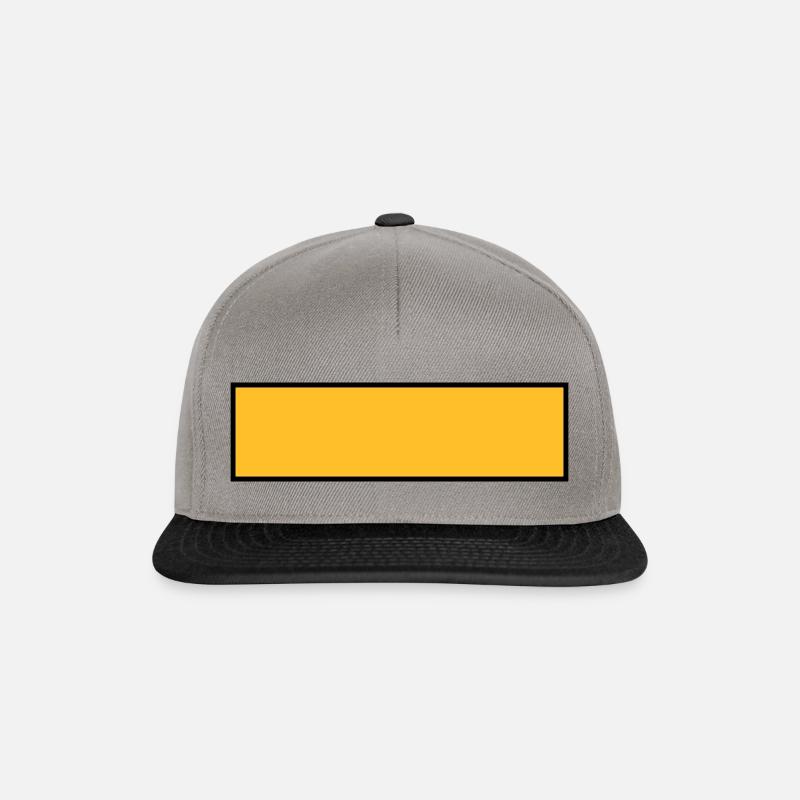 Bar with outline - Snapback Cap - graphite/black