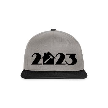 Gardien 2023, artisan 2023, constructeur 2023 - Casquette snapback - gris graphite/noir - Devant
