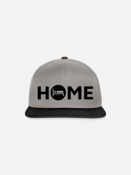 Hotel, Hostel, Herberge - Snapback Cap - Graphit/Schwarz