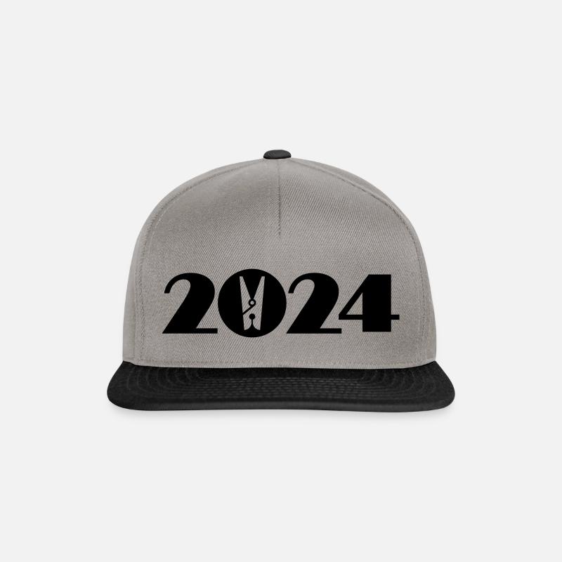 Wäscheklammer, Wäscherei 2024 - Snapback Cap - Graphit/Schwarz