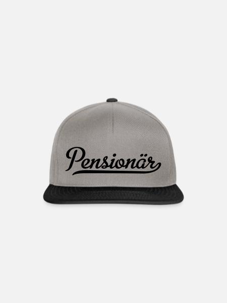 Pensionär - Snapback Cap - Graphit/Schwarz