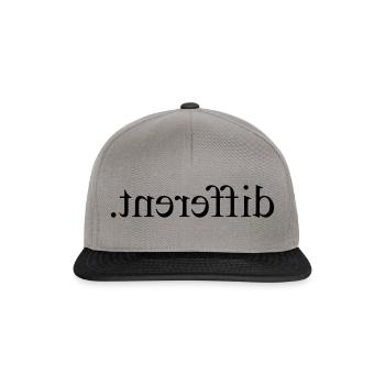 Be different - Snapback Cap - graphite/black - Front
