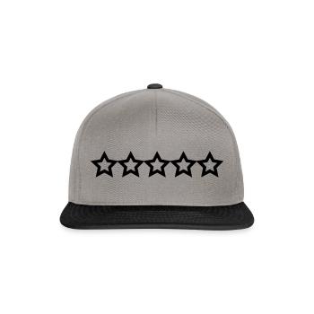 Stars - Snapback Cap - graphite/black - Front