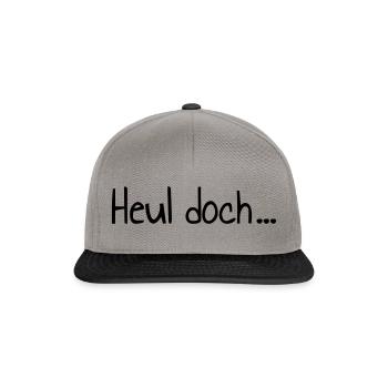 heul doch ... - mimimi - Snapback Cap - Graphit/Schwarz - Vorne