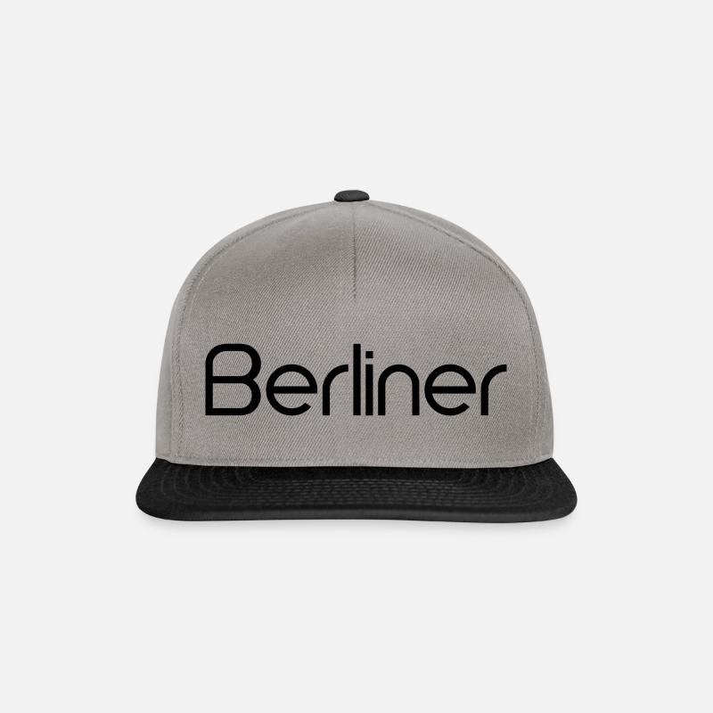 Berliner - Snapback Cap - Graphit/Schwarz