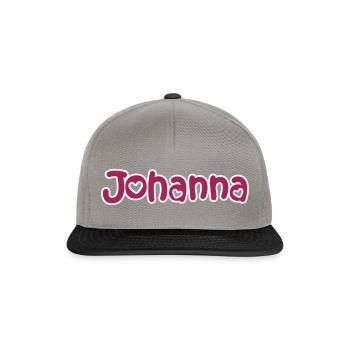 Johanna nom de famille prénom nom de jeune fille baptême nom jour - Casquette snapback - gris graphite/noir - Devant
