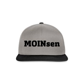 Moinsen Moin - Snapback Cap - Graphit/Schwarz - Vorne