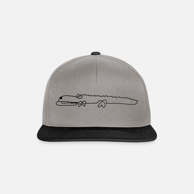 Crocodile - Snapback Cap - Graphit/Schwarz