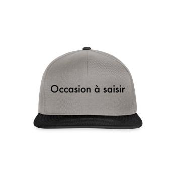 occasion à saisir - Casquette snapback - gris graphite/noir - Devant
