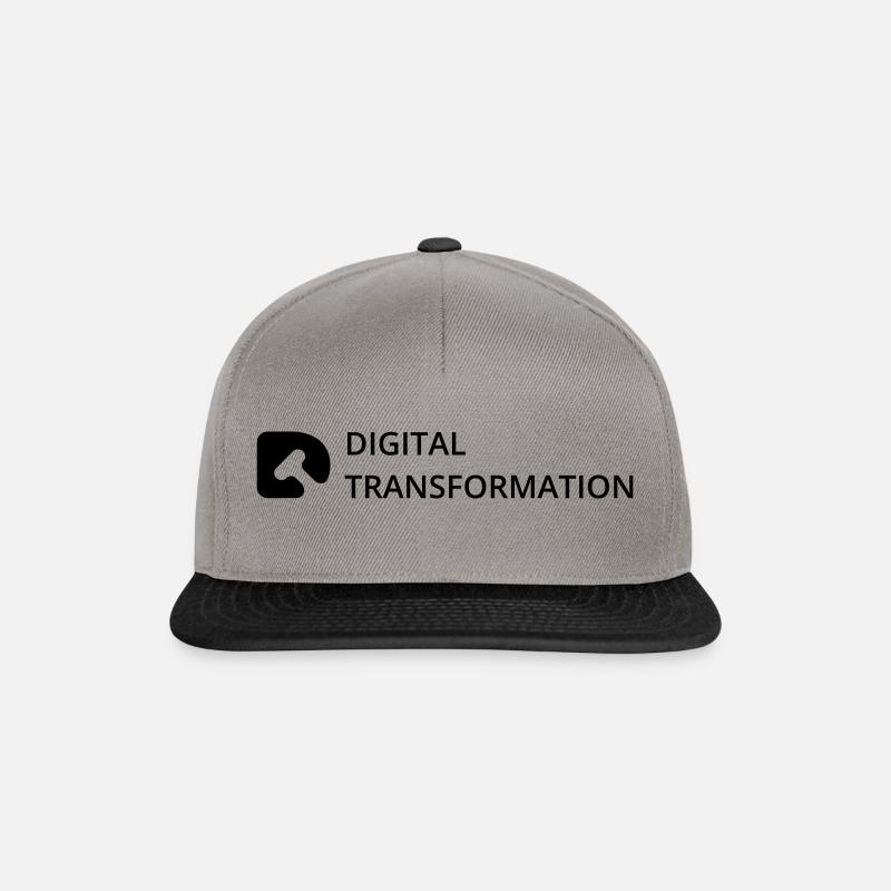 DT Bild-Wortmarke - Snapback Cap - Graphit/Schwarz