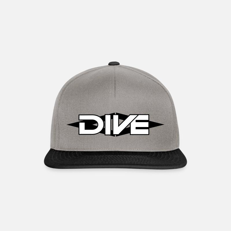 Plongée, plongée - Casquette snapback - gris graphite/noir