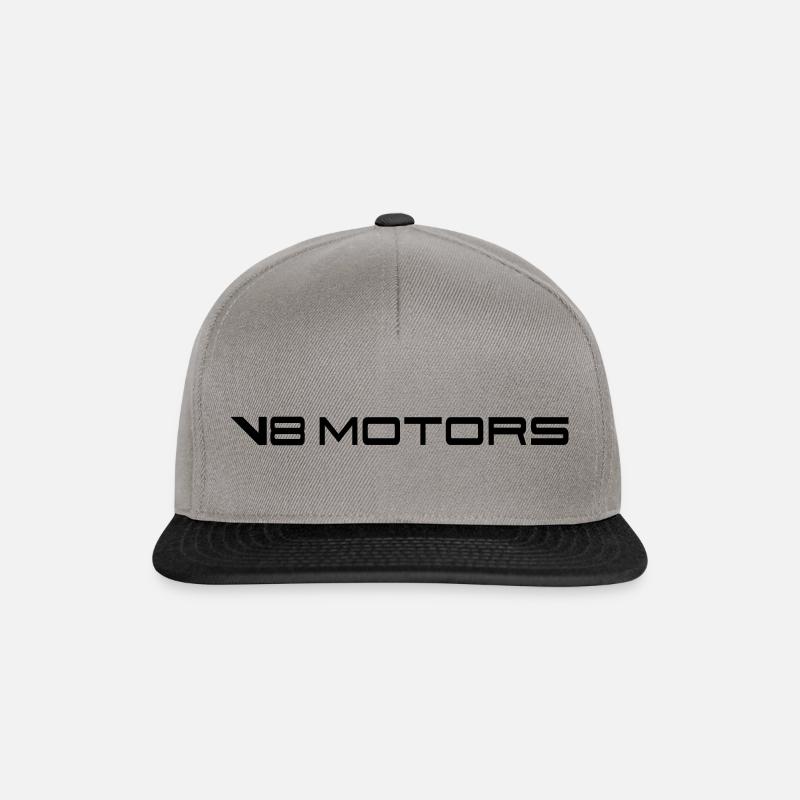 V8 Motors - Autofans - Snapbackkeps - grafitgrå/svart
