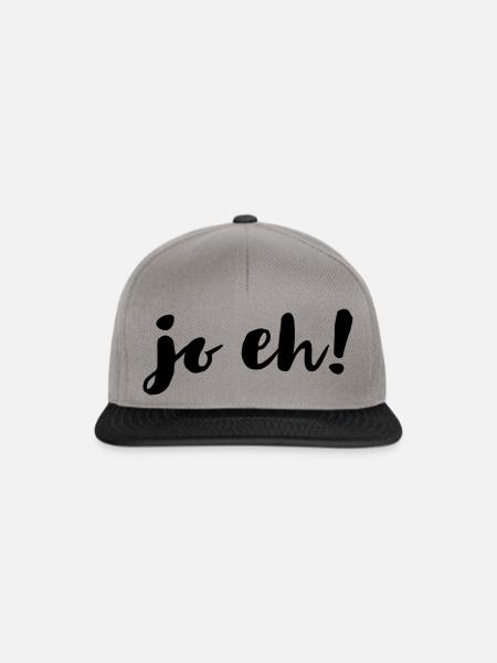 ja eh! - Snapback Cap - Graphit/Schwarz