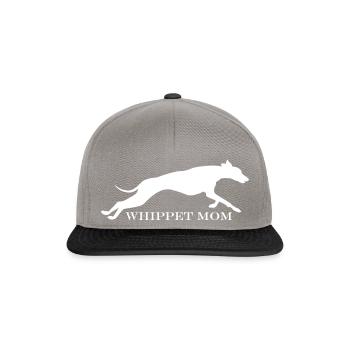 Running Whippet Design simple - Snapback Cap - Graphit/Schwarz - Vorne