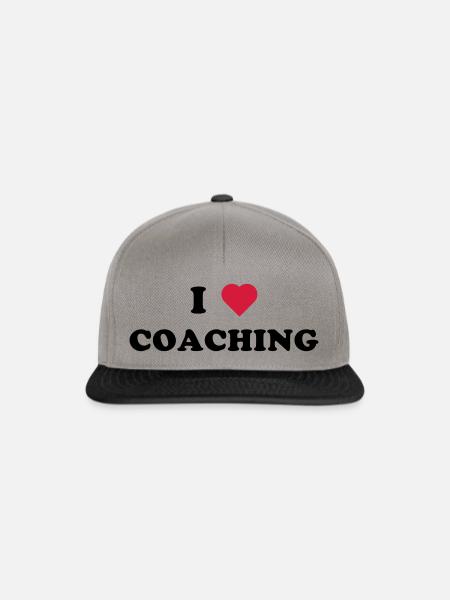 I LOVE COACHING (schwarz) - Snapback Cap - Graphit/Schwarz