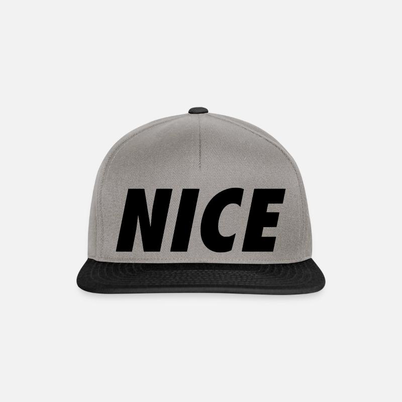 Nice - Snapback Cap - Graphit/Schwarz