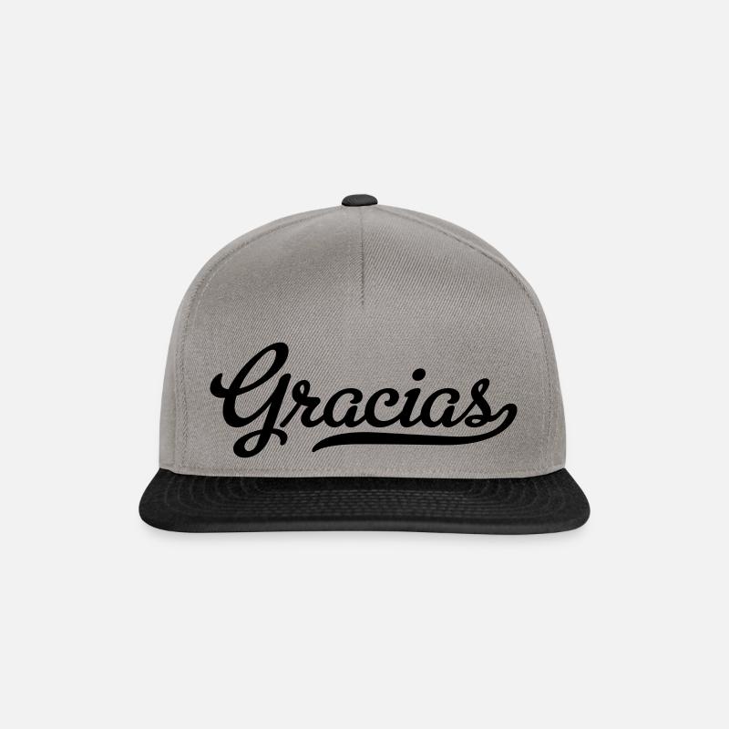 gracias - Snapback Cap - Graphit/Schwarz
