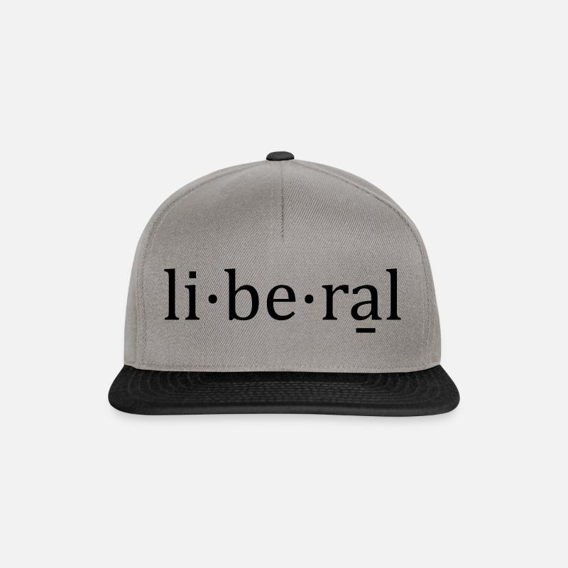 Liberal - Snapback Cap - Graphit/Schwarz