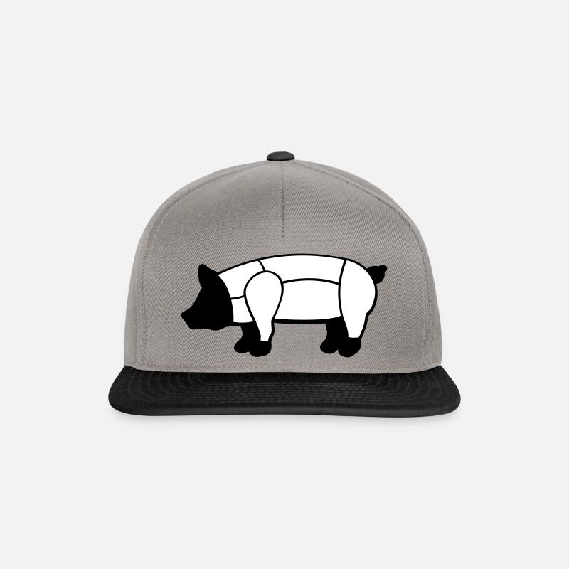 Schweinefleisch - Snapback Cap - Graphit/Schwarz