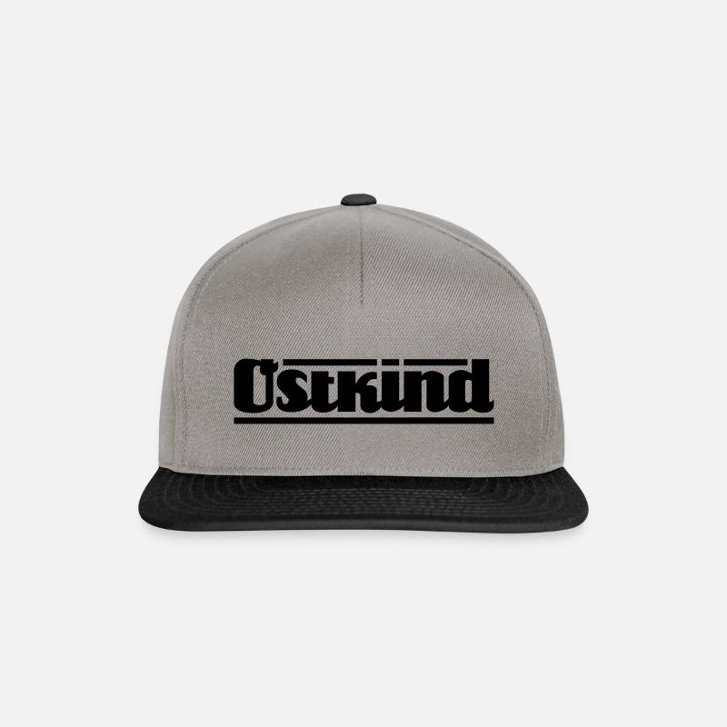 Ostkind Schriftzug - Snapback Cap - Graphit/Schwarz